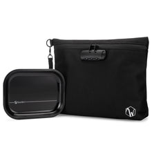 Load image into Gallery viewer, Black Smell Proof Bag and Tray with Combination Lock
