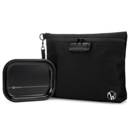 Black Smell Proof Bag and Tray with Combination Lock